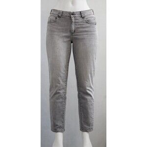 Democracy Ab-solution Gray Ankle Jeans Women’s 16 Stretch Slim Straight Mid Rise